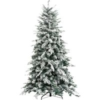 Verschneiter Weihnachtsbaum "Alaska" aus PE Real Touch + Flockeffekt -210 cm