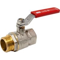 Vanne Bs M-f Laiton Lev.plat Rouge 1''1/2