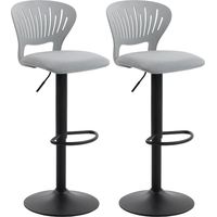 Table bar rotative 360° réglable 84-105 cm gris