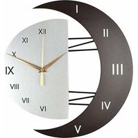 Modern Design Silent Wall Clock Kitchen Clock Creative Moon-Shaped Frame Home Decoration Clock (3332)