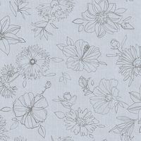 Nappe Ronde Manhattan Palmas Gris Nappe Ronde Imperméable Gris 150cm - D-c-table