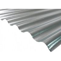 Verzinktes Stahlblech, kleine Wellen, grau, Breite: 90 cm, Länge: 3 m