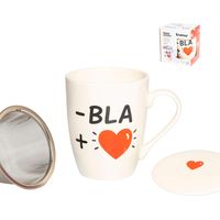 Mug Infusion Bla Mug Avec Filtre Et Couvercle - Ovenza