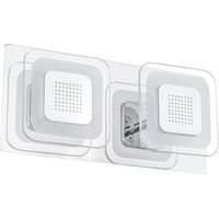 Applique Italux Presta LED 2 luci 3000K cromata moderna