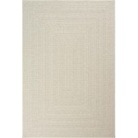 Tapis extérieur intérieur 80x250 crème LYN13 REZY 1 aspect jute ton sur ton