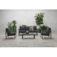 Garden Impressions Aluminium Gartenlounge-Komplettset "Barton", grau