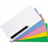 Moderationsfolie Magic-Chart Notes 20 x 10 cm (B x H) blanko selbsthaftend Polypropylen farbig sortiert 500 St./Pack.