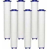 SHINING HOUSE FILTER Duschkopf 6 PP-Baumwollfilter, PP-Baumwollfilterelement für Handbrause und Ionenfilter, für Regenduschkopf