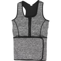 Gilet sauna transpirant pour femme, corset brûle-graisse taille ventre, tenue yoga fitness minceur