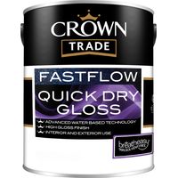 Crown Trade Fastflow Quick Dry Gloss - Black - 2.5L