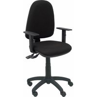 Modelo Ayna S- Silla de oficina ergonĂłmica con mecanismo asincro y regulable en altura - Asiento y respaldo tapizados en tejido BALI color negro.