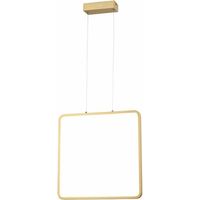 Lampada a sospensione quadrata oro 40cm LED 24W Reality