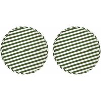 Runde, rutschfeste Stuhlkissen – 2er-Set – Memory-Schaum – 33 cm für Barhocker und Bistrostühle