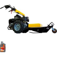 Débroussailleuse Frontale Motoculteur Sakawa Pro Trac + Huile pour moteur 4 temps