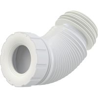 Alca – Connecteur Flexi WC A97SN – Raccord de robinetterie en polypropylène – Diamètre 70/110 mm – Longueur réglable 230 à 530 mm