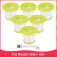 Lot de 6 filtres de rechange PCL700 pour aspirateurs portables Ryobi ONE+ 18V, modèles PCL704, PCL705, référence A32F05N A32HF00