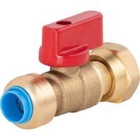 QUICK PLOMBERIE Vanne a ecrou libre femelle 15 x 21 mm diam. 12 mm laiton