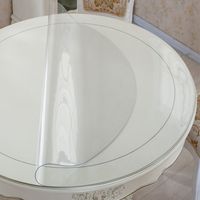 Nappe en plastique transparent imperméable, protège-table, nappe en plastique transparent comme du cristal