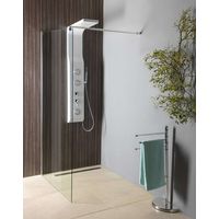 Aqualine Walk-In - Duschabtrennung 110x190 cm, Klarglas WI111