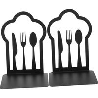 2pcs Metal Book Holders for Desktop Organization Stylish Study and Reading Stand Design for Use Convenient Bookends for Books and Magazines