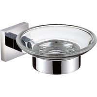 Bristan SQ DISH C Square Soap Dish Brass Chrome Plated