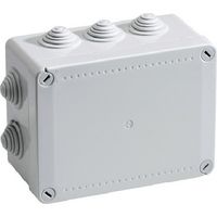 Verteilerbox Pico IP55 mit abgestuften Endkappen 240x190x90 960° Grau