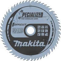 Makita – Lame de scie sabre carbure multi-bois 165x20 mm – 56 dents pour coupe nette – Pour bois dur, MDF et stratifié