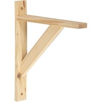 Solo Cuadrado Madera Natural En Bruto, Al.23 X P.28 Cm Centrale Brico