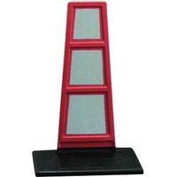 Separador de tráfico de goma, 33 cm de altura
