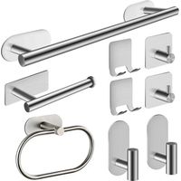 9 pcs Bathroom Towel Ring Set