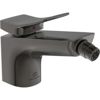 Miscelatore bidet CHECK sporgenza 133 mm magnetico grigio con piletta IDEAL STANDARD