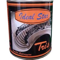SMALTINO ANTIRUGGINE 'TRIS' IDEAL STAR 0,375 lt - Rosso India - IDEAL STAR