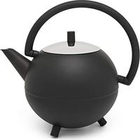 Bredemeijer 111003 Saturn Teiera singola 1,2 L doppia parete isolante beccuccio antigoccia colore Nero opaco