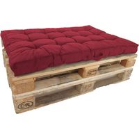 Ambientehome Cuscino per pallet, 120 x 80 cm, rosso
