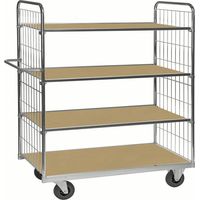 Kongamek ESD-Etagenwagen Serie 9000-L mit 4 Etagen 1400x600mm Ladefläche ohne Bremse