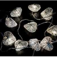 Ghirlanda Decorativa Led con 10 Cuori Argento