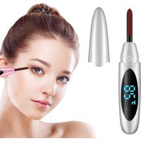 Recourbe-cils chauffant, recourbe-cils portable avec brosse de nettoyage, interface USB-C / charge rapide, 2 températures réglables, cils magnifiquement recourbés