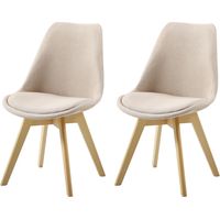 Set aus zwei skandinavischen BIMS Stühlen TAUPE