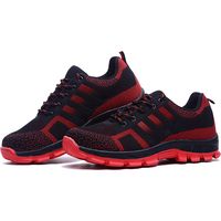 Chaussures de Sécurité Protection Homme, Chaussures de Travail Antidérapantes, Femme Chaussures de Léger Respirant, Rouge, Taille 47