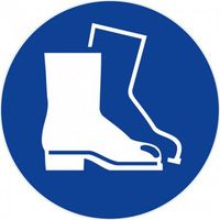 LOT DE 5 DISQUES Ø 30 PORT DES CHAUSSURES DE SECURITE OBLIGATOIRE ISO 7001