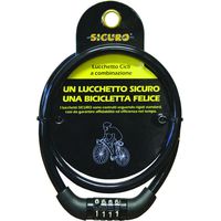 Antifurto per bici con combinazione - Ø mm.8x65 cm. - 5 bl