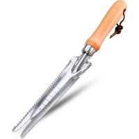 Garden Weeding Tools Weed Remover Tool Wooden Handle Manual Weeder Tool Weed Puller Garden Weeder for Garden Digging Transplanting Weeding Grass, Hand Weed Puller for Yard Patio Lawn Transplant