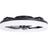 Westinghouse Ventilatore da soffitto 20 W (Ø x A) 500 mm x 165 mm Nero Timer, con telecomando, con illuminazione, Pale