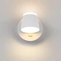 Wall Lights Bedroom LED Wall Lamp Indoor Staircase Wall Light Headboard Switch/LED 5W+7W/Garages Corridor Hotels 360 Degree Rotation White 3000K