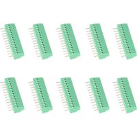 10 Stück – Universelle 2,54-mm-12-polige grüne Schraubklemmen für Leiterplatten