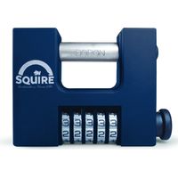 Cadenas à combinaison 5 molettes CBW85 – Haute sûreté en acier massif – Pour environnements industriels – Accès multi-utilisateurs – Squire