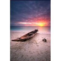 Tableau Zanzibar couche de soleil Toile imprimée