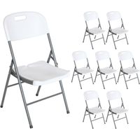 8er-Pack Klappstühle mit Griff, 47 x 58 x 87 cm, Thinia Home