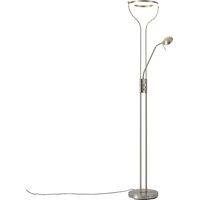 Moderne Stehleuchte Stahl mit Lesearm inkl. LED und Dimmer - Divo