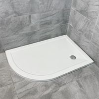Surface Offset Quadrant Shower Tray 1200mm x 900mm Left Hand White Ex-Bathstore